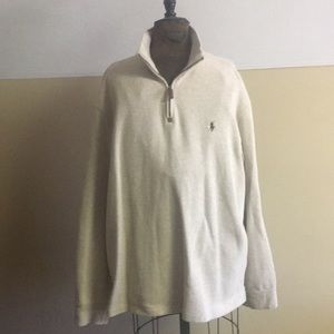 Polo Ralph Lauren 1/2 zip up cotton sweater.